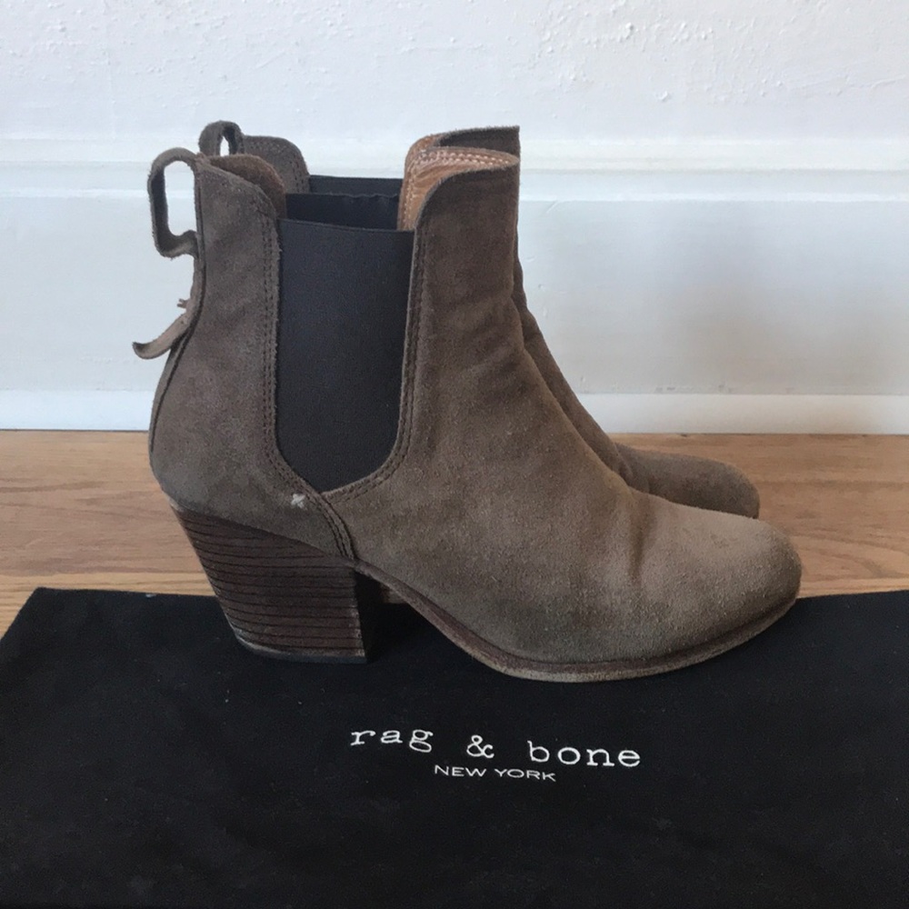 rag & bone Suede Brown Ankle Bootie
